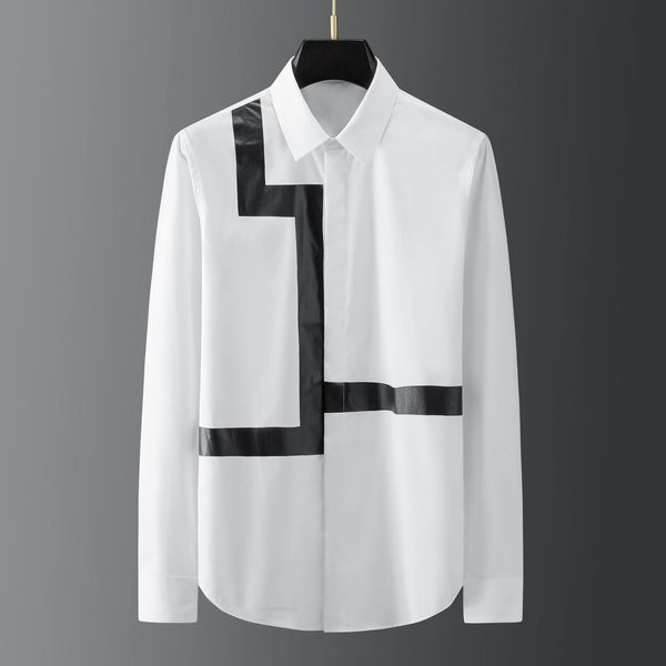 

brand slim pressure for men fashion geometric cotton pure shirt printing arkgj