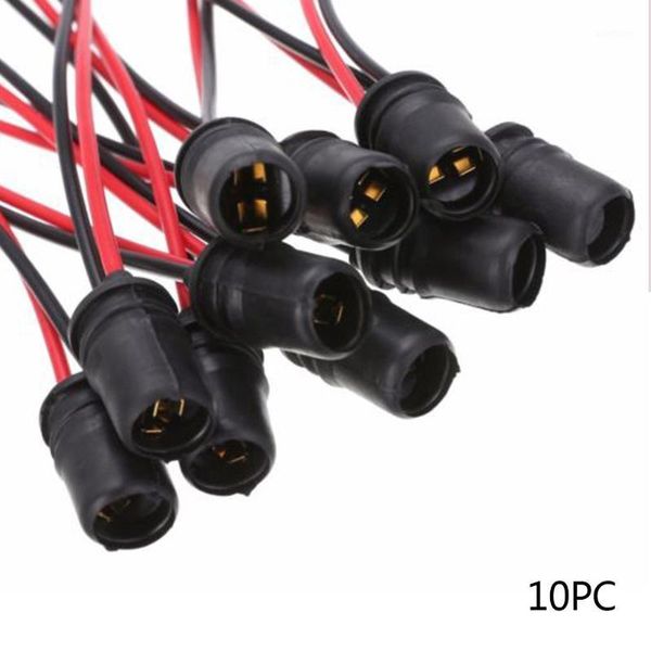 

10pcs t10 car trucks 5w soft rubber light bulb socket lamp holder connector fits on oem/led/smd bulb socket1