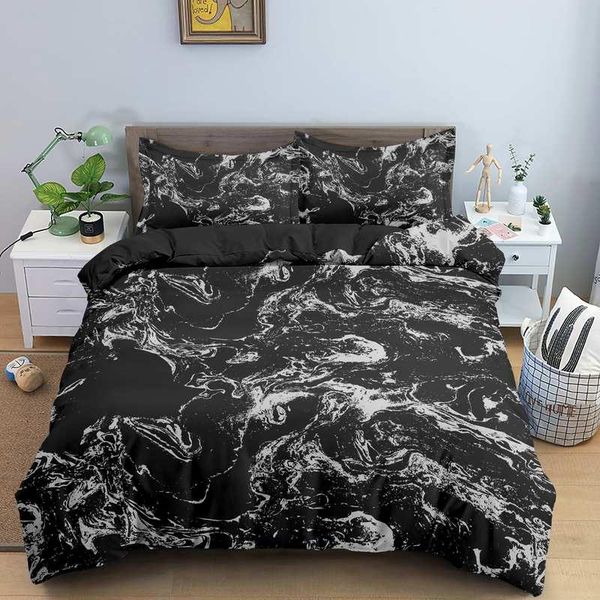 

bedding sets marble duvet cover abstract set