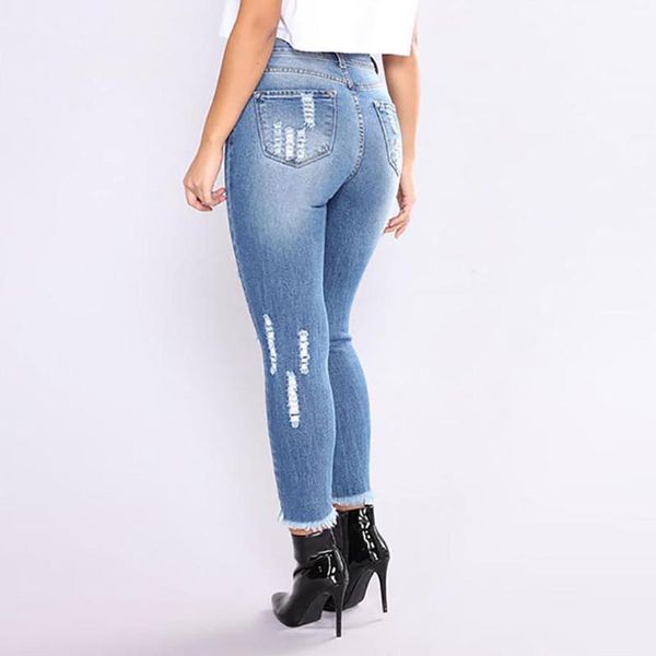

women's jeans women's stretch low waist slim pencil pants casual vintage clothing zipper pocket denim1, Blue