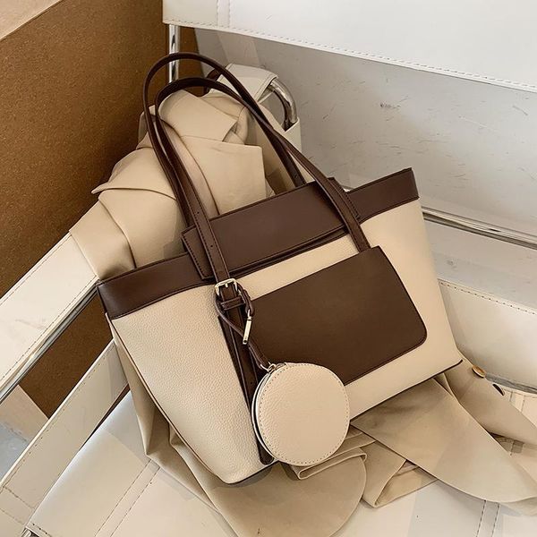 

shoulder bags large capacity color matching women's single bag fashion handbag