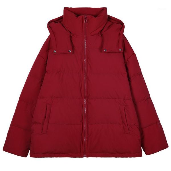 

winter oversized batsleeved hooded warm 95% down coats female original lose size duck down coats thicker warm coat f8731, Black
