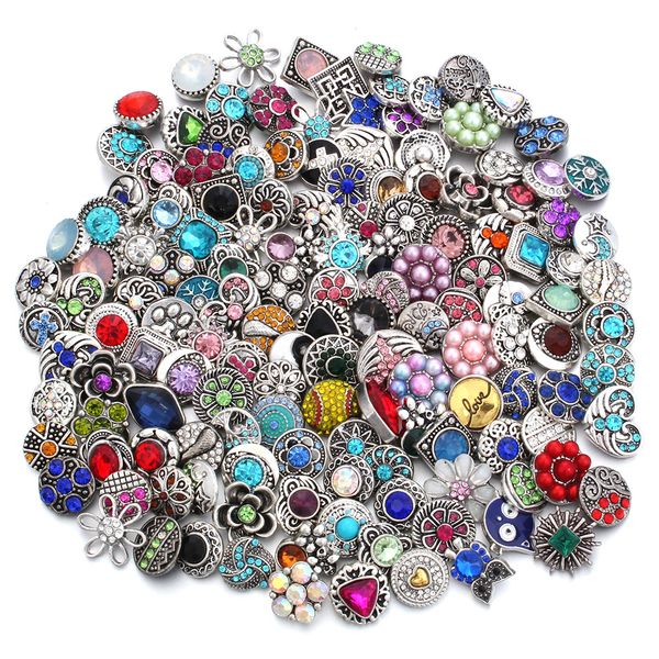 

fashion mini rhinestone snap button jewelry components 12mm metal snaps buttons fit earrings bracelet bangle noosa mix001, Blue;slivery