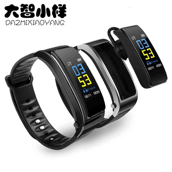 

y3plus color screen smart bracelet bluetooth listening to music and calling two in one rate sleep monitoring step call reminderbgt
