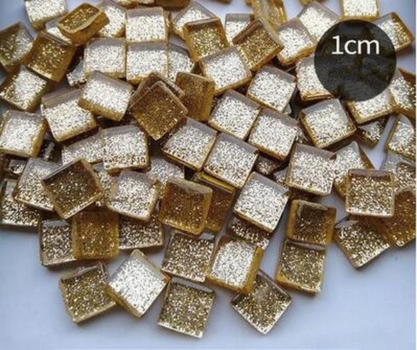 

200g225pcs 1см несколько цветы блеск площадь хрустальных стекла плитка для diy стены crafts мозаика камень изготовление плитки домашнего укр