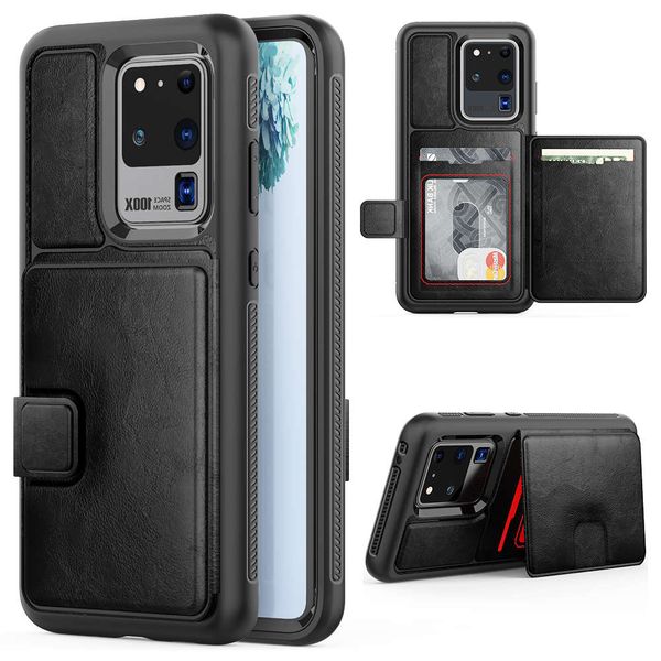 

3e3sawholesale custom card slot mobile phone shell for samsung s20 ultra wallet leather casexzvip2