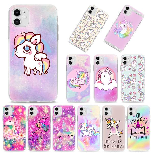 

silicone case coque for iphone 11 xr x xs max se 7 8 6 6s plus 5s 8+ pro 12 mini tpu soft cover hippo unicorn horse