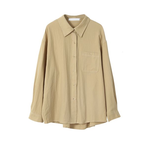 

new 2021 women spring white turn down collar with pocket womens and blouses fashion shirt blusas roupa feminina s6xv