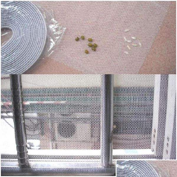 

2m*1.5m self-adhesive anti-mosquito net diy flyscreen curtain insect fly mosquito bug mesh window qylnvi tore2010