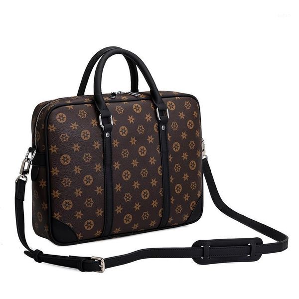 

briefcases european and american fashion men's women's briefcase lapbag business handbag shoulder messenger bag1