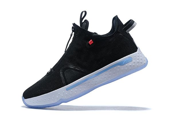 

nk pg 4 ep highest quality leather 7-12 protro erica designer sneakers men chaussures sports running, Black