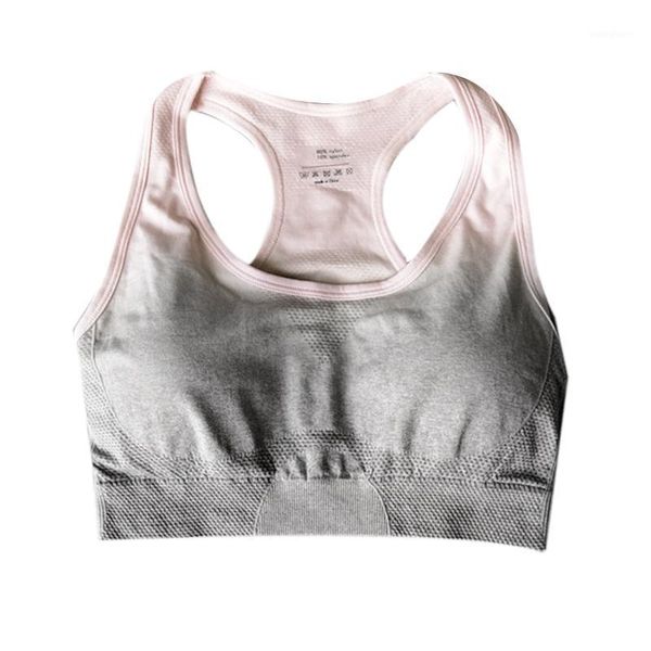 

gym clothing bra hanging dyeing -proof vest-type underwear fitness yoga running sports female bar1, White;black