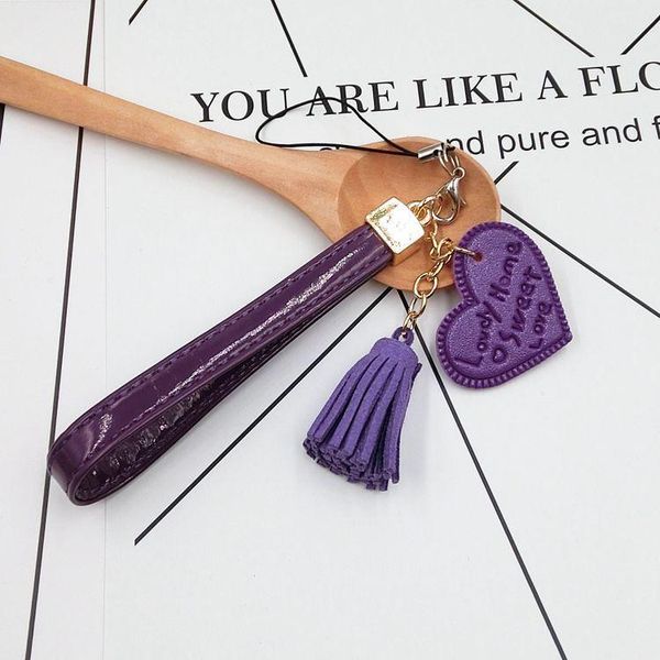 

12pcs lot personalized suede tassel pendants leather tassels for keychain bag cellphone pendant home decoration diy accessories h jllmsb