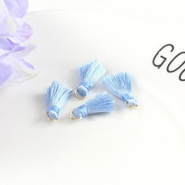 

30pcs 1.5cm mini polyester thread tassel pendant for jewelry making diy bracelet cellphone pendant finding craft tassels h jllrgb