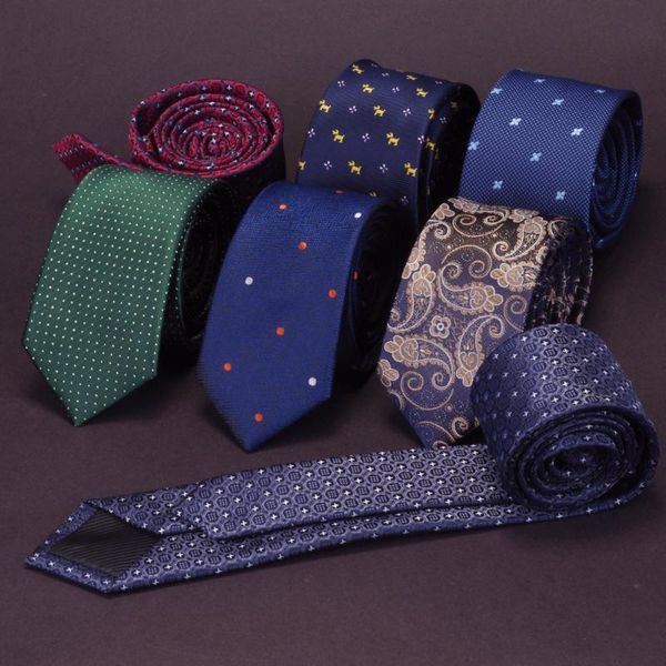 

neck ties jemygins quality slim tie mens 6cm necktie business red green wedding gift gravata jacquard woven skinny for men, Blue;purple