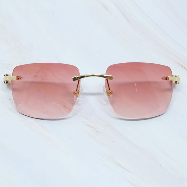 

2021 new big sunglasses men wood buffs rimless designe carter`s shades eyewear fashion women sun glasses xai0, White;black