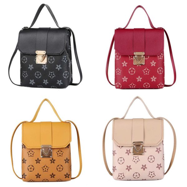 

2022 summer kids girls mini cute messenger bag children's pattern vertical direction one-shoulder square bags portable outdoor traval p, Black