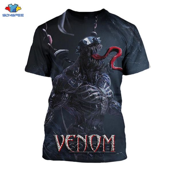 

venom unique men d84 3d print shirts comics hippie harajuku men clothing