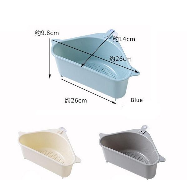 

triangular sink drain shelf shelving sink suction soap rag rack bucket kitchen drying rack sponges jllwdk eatout