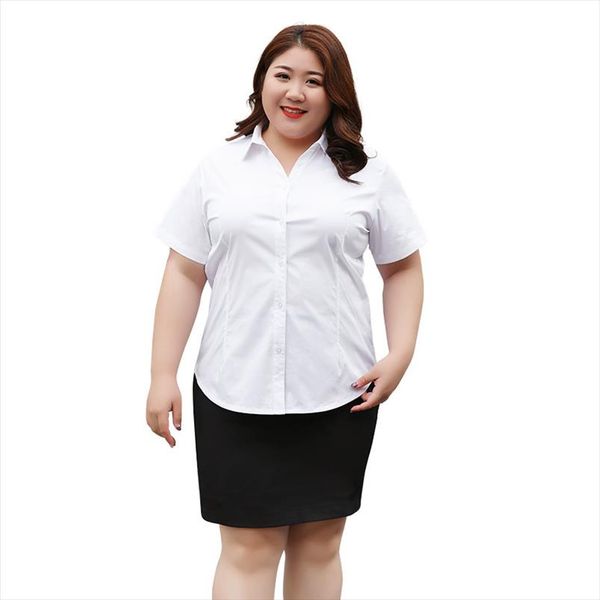 

white blouse women shirt plus size 5xl 6xl 7xl 8xl blouses short sleeve formal ol blusas womens summer blusa ropa mujer shirts