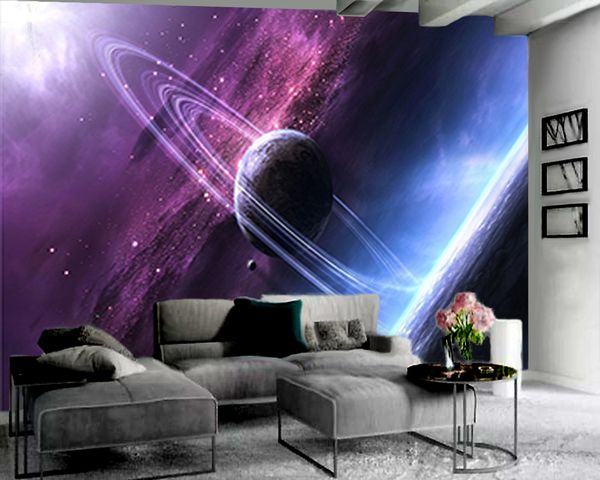 

3d p wallpaper mural glowing galaxy planet 3d wallpaper digital printing hd decorative beautiful wallpaper