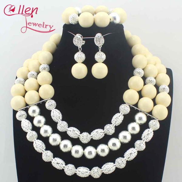 

Fashion Women Red Artificial Coral African Beads Jewelry Sets Nigerian Wedding Party Costume Jewellery Set Free Shipping N0090, Silver