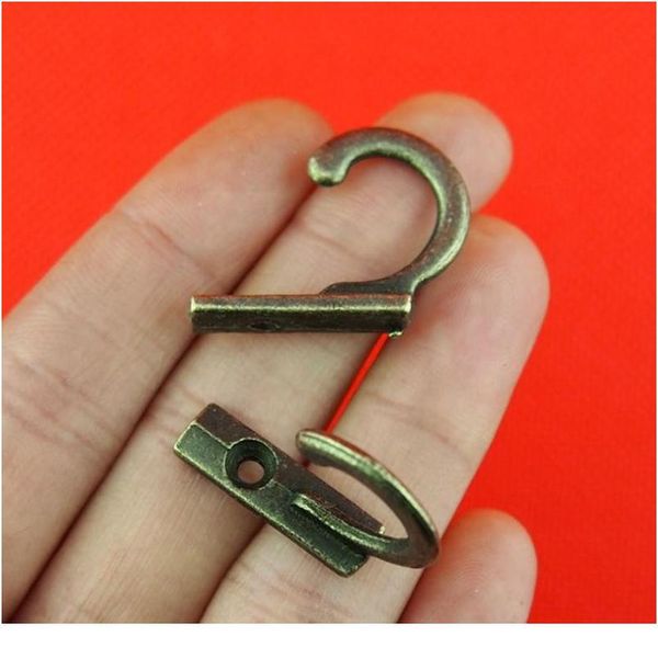 

1pcs antique storage hook small wall hanger buckle horn lock clasp clothes hook hasp latch for wooden jewelry box f jllisd