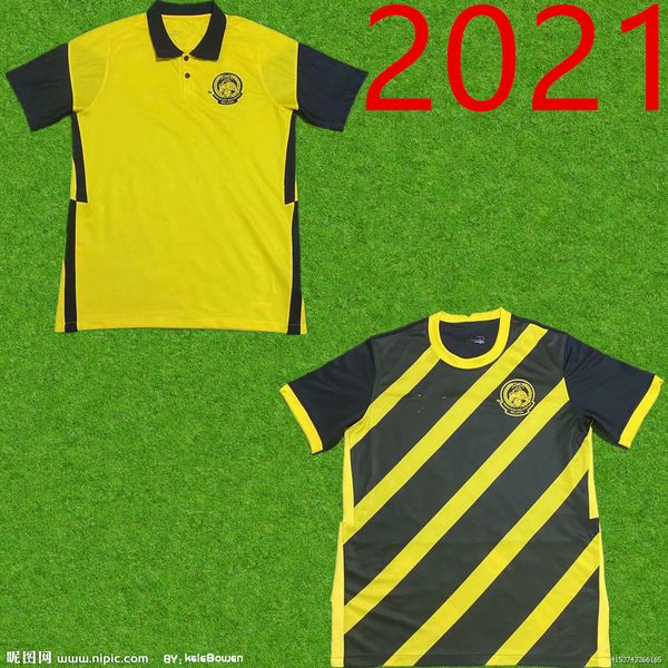 

2021 malaysian new thai jersey 2021 men's club football jersey family wear, Black;yellow