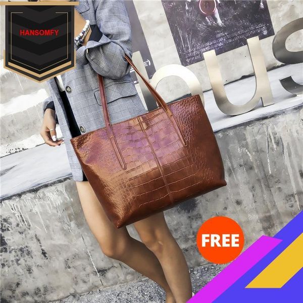 

new style pu leather women's bag shoulder bag hand commuting large europe america large-volume casual export women's