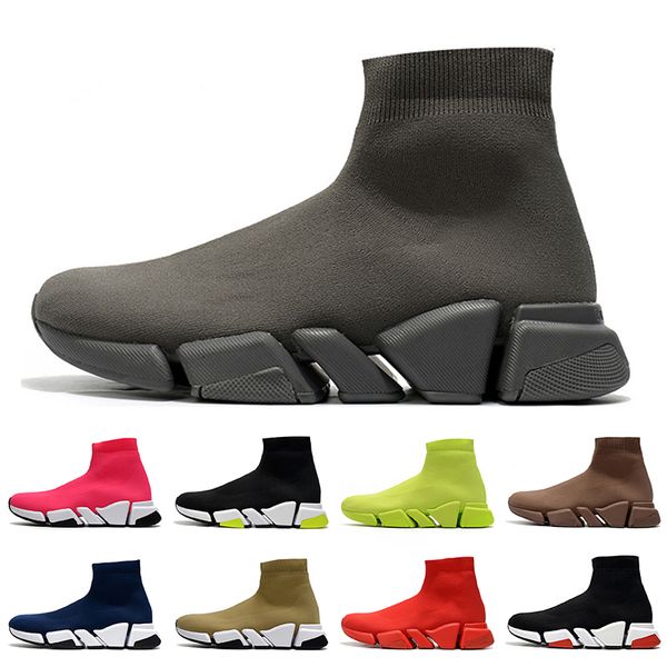

fashion all grey hollow bottoms mens sock shoes women sock trainers luxurys designers shoes tripler vintage loafers womens boots sneakers, White;red