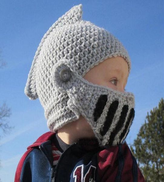 

2017 winter new 3d solid novelty funny novelty beanie rome knight christmas parenting hat manual winter dad knitted hat wmtimp, Black;white