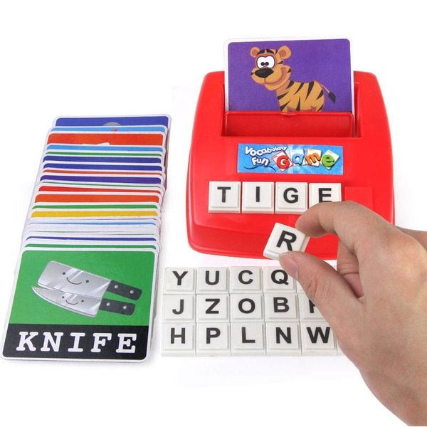 

selling early learning toys english alphabet letters spelling cards kid's educational literacy toy y200428