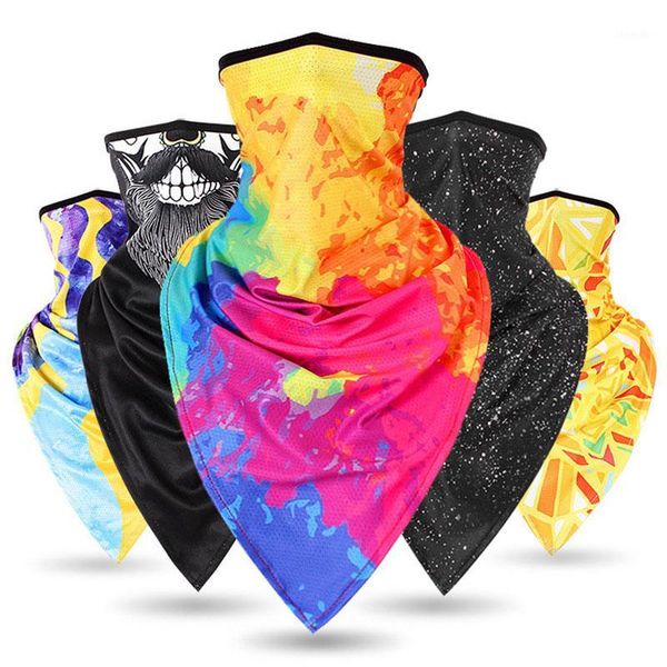 

cycling caps & masks sport triangle scarf bandana ciclismo hiking scarves camping running bicycle neck cover gaiter men women1, Black