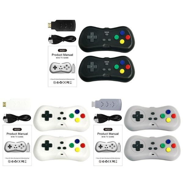 

2 players 1080p wireless tv with 638 games mini dual gamepad y5lc