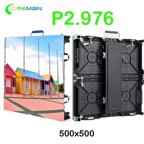 

display aluminum led cabinet signs board videowall p2.976 500x500mm rental stage screen indoor p3.91 p4.811