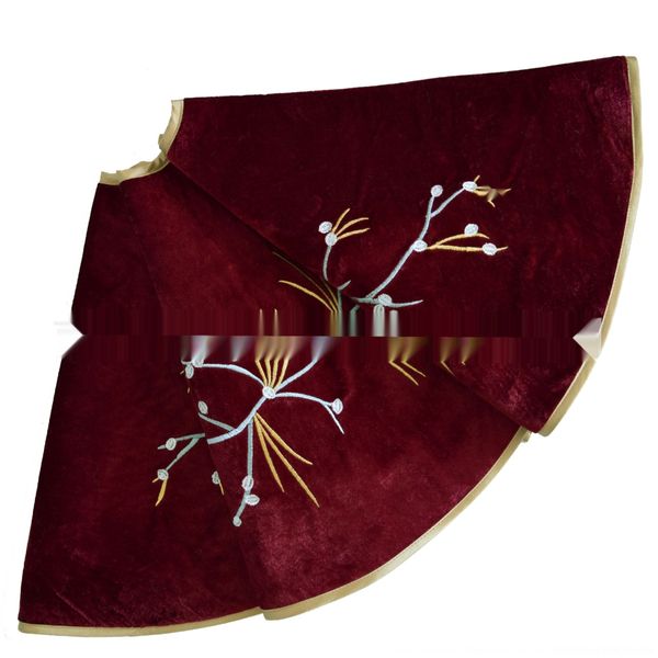 

pq2kv salandot вино вышивка embroideryred вышитые рождественские юбки рождественская елка золотых украшений ветви нижней вышитыми decorati