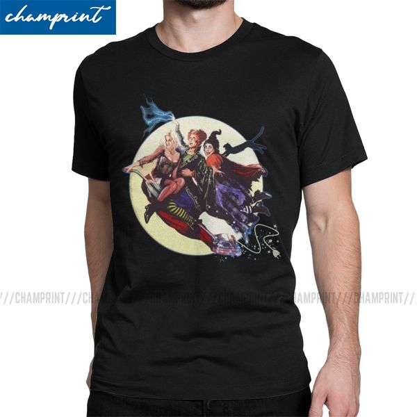 

men's team hocus pocus awesome sanderson sisters halloween witch round neck plus size sport hooded sweatshirt hoodie men t shirt