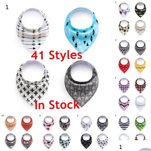 

baby ins triangle bibs 41 designs cartoon newborn bibs burp cloths 4pcs/set bandana infant saliva cloth baby bibs burp cloths 10sets 4kppb