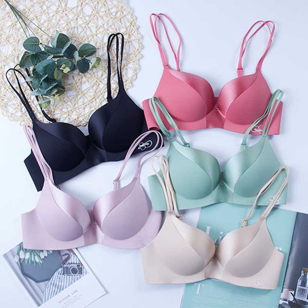 

women fashion push up lingerie comfortable bra cotton thick, Red;black