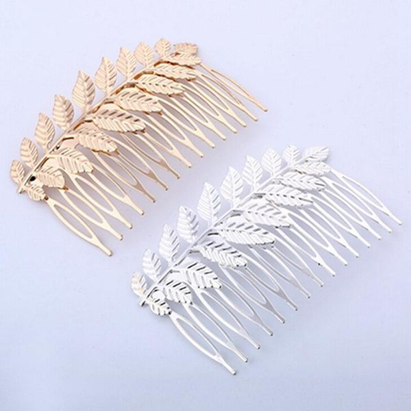 

1 pairs hair ornaments tooth metal comb rhodium gold color base material diy handmade jewelry hair accessories, Golden;silver