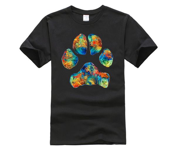 

men's fashion style t-shirt colorful dog paw print by sharon cummings sharon summer mens t shirt sport hooded sweatshirt hoodie