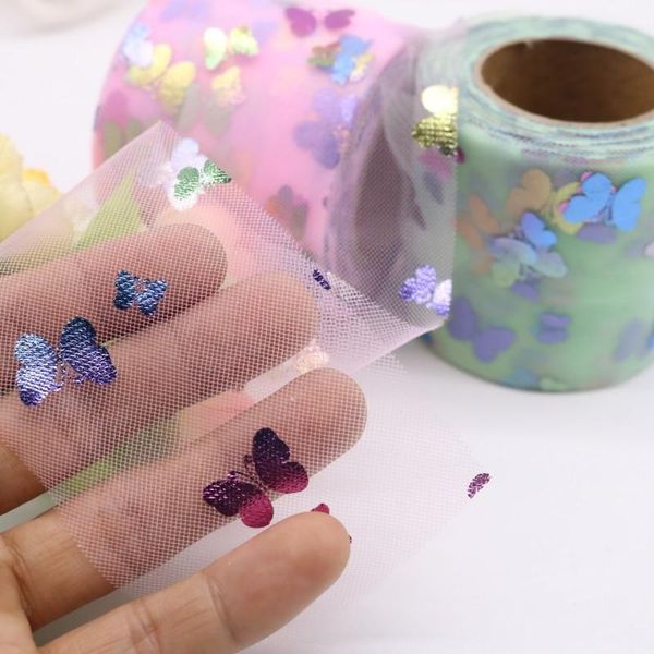 

6 см 25-х годов мягкий тюль бабочка напечатанный тюль сетка ткань diy tutu юбка лук poms pomsbands клипы свадебный день рождения julltdo
