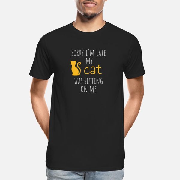 

жаль, что я опаздываю my cat сидит на мне смешной cat t shirt hip hop печать vintage tracksuit фуфайки hoodie