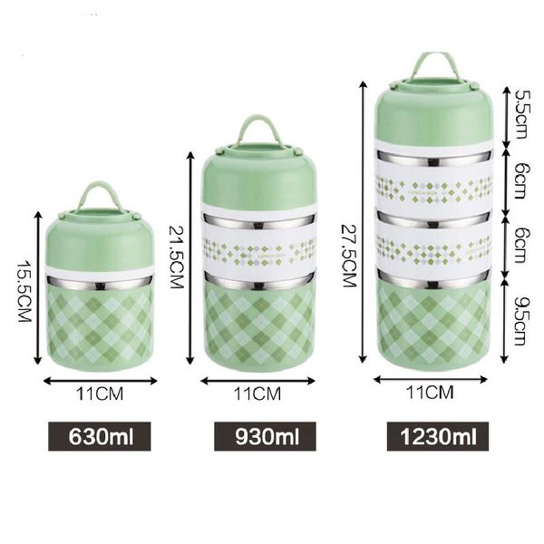 

multilayer portable thermal lunch box stainless steel japanese lunchbox thermos leakproof food container multilayer portable bbyrpj