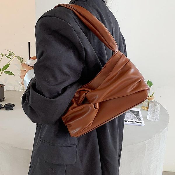 

small simple pu leather shoulder bags for women 2020 black shoulder simple bag female fashion handbags and purses