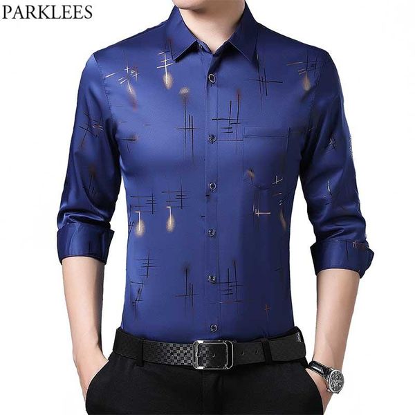 

men's casual shirts gold floral print dress 2021 brand slim fit long sleeve shirt men button down male chemsie homme, White;black
