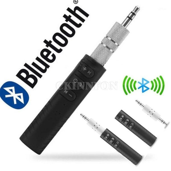 

50pcs/lot car stereo sound bluetooth adapter receiver hands call 3.5mm aux with mic for mobile phone home speaker xt21