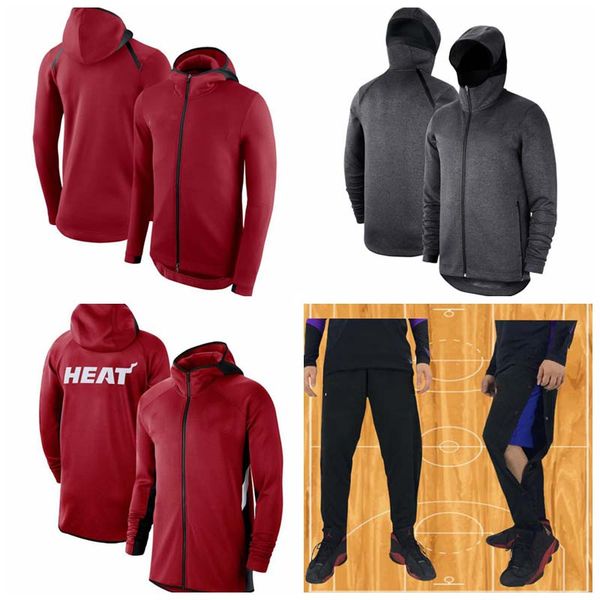 

mens tracksuit miami heat outdoor sports clothing hoodie,, basketball team zipper zipper salute casual warm-up jumper, Blue;black