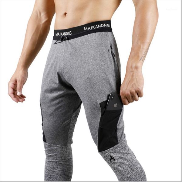 

men's pants compression leggings men's jogger fitness training fake two stretch breathable sports large size s-2xl1, Black
