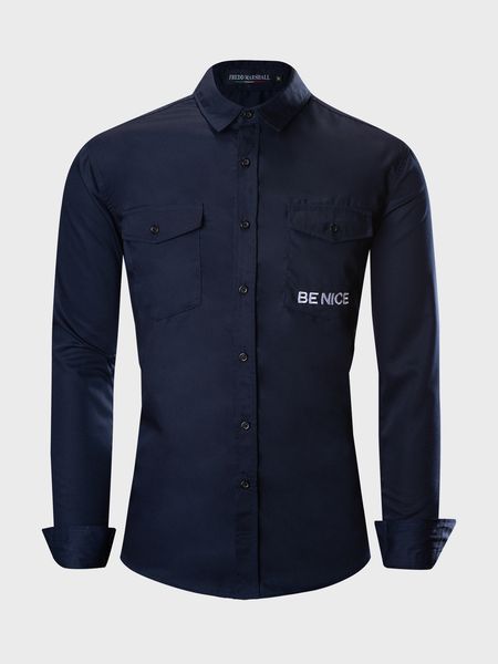 

city 100% cotton coat mens pure color city fashion polo collar cotton casual shirt 243, White;black